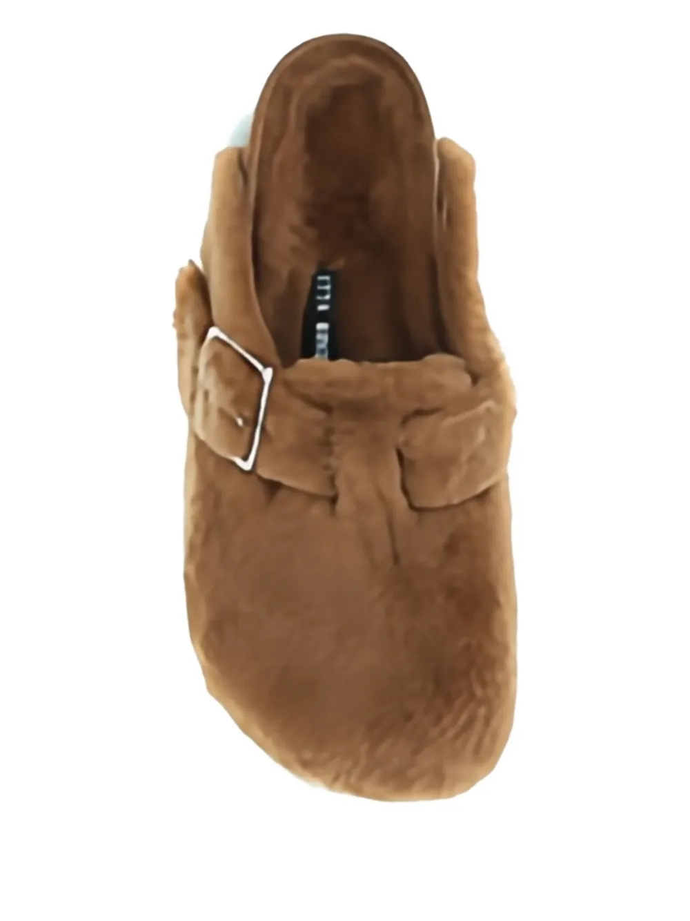 Birkenstock shearling buckle-detail mules Bruin