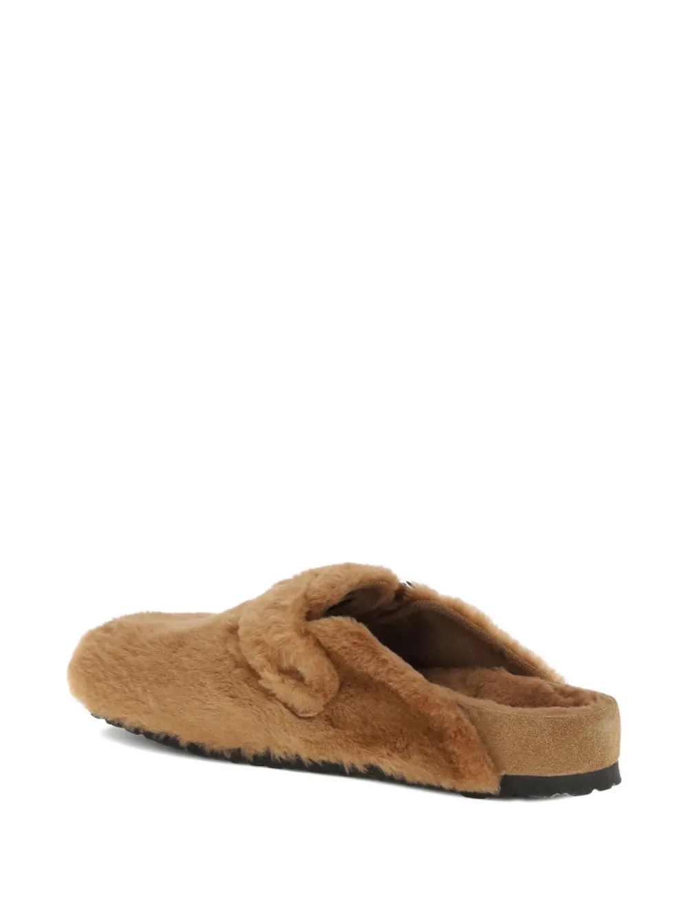 Birkenstock shearling buckle-detail mules Bruin