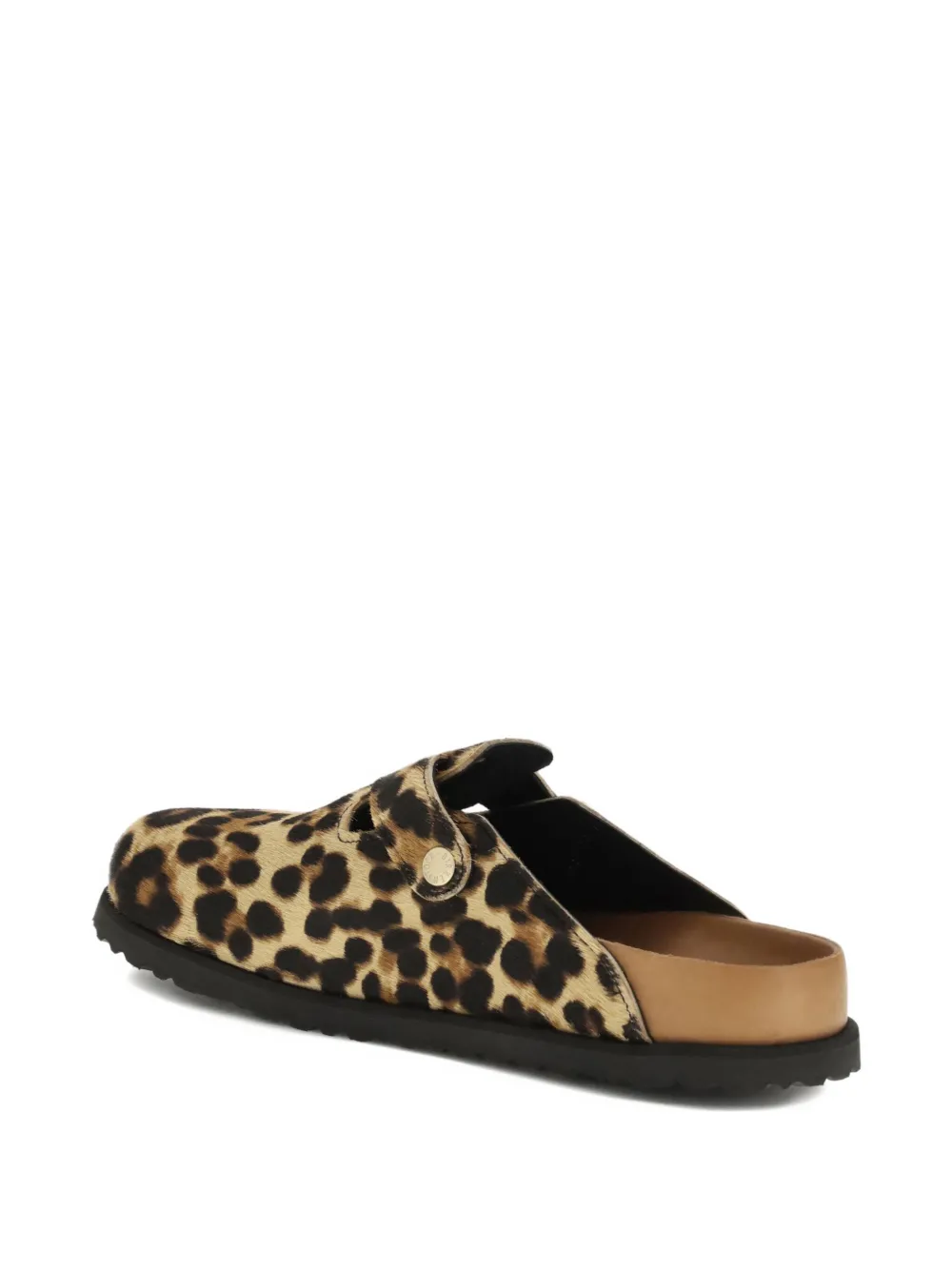 Birkenstock Pony-hair Buckled-detail Mules In Brown