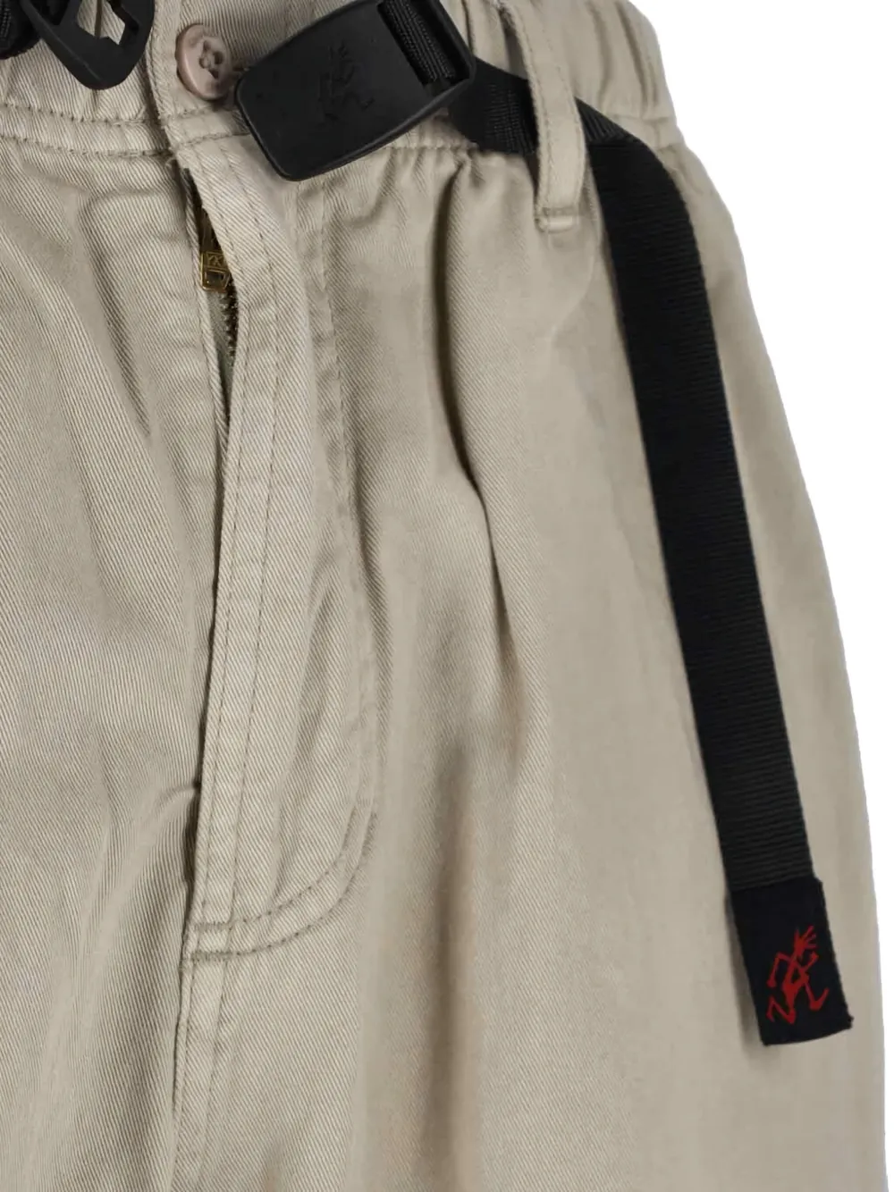 Gramicci G-Pants broek met ceintuur Beige