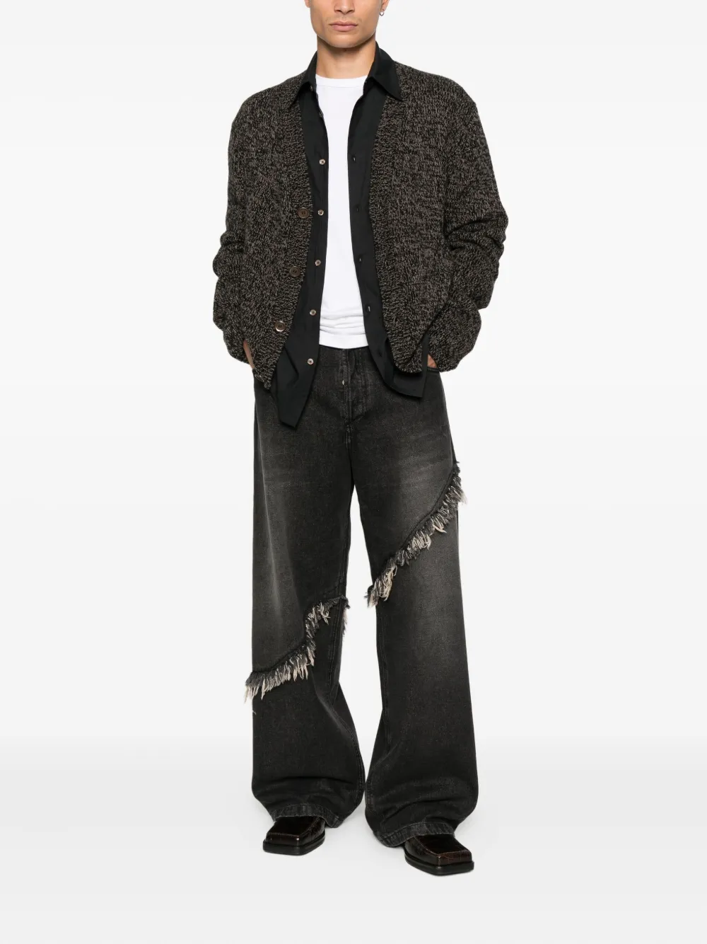 FEDERICO CINA fringed denim | Wide-Leg Jeans | Image 2