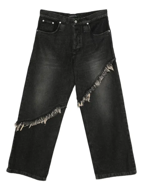 FEDERICO CINA fringed denim