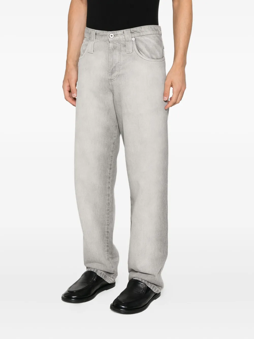 FEDERICO CINA Jeans met vervaagd effect Grijs