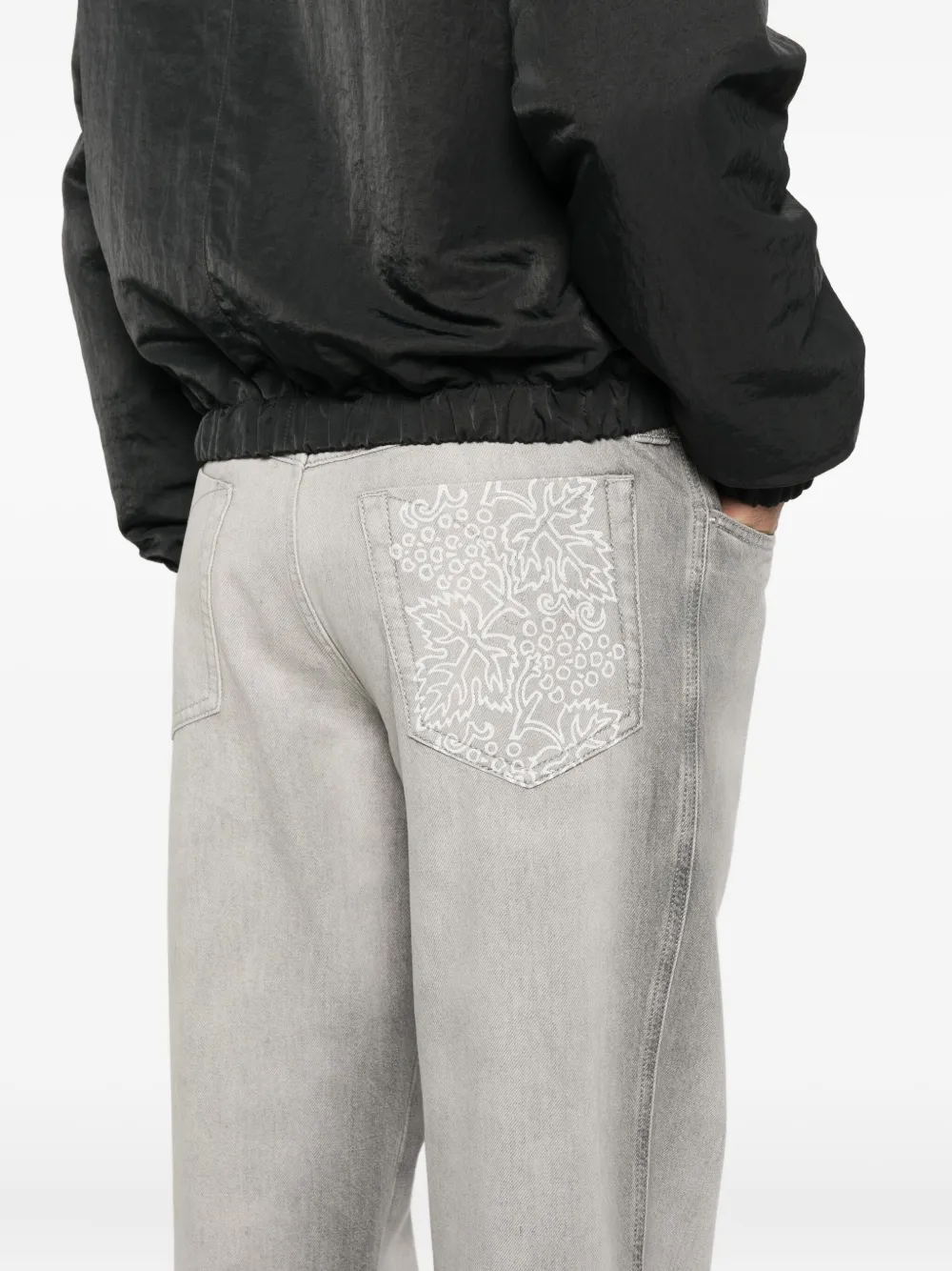 FEDERICO CINA Jeans met vervaagd effect Grijs