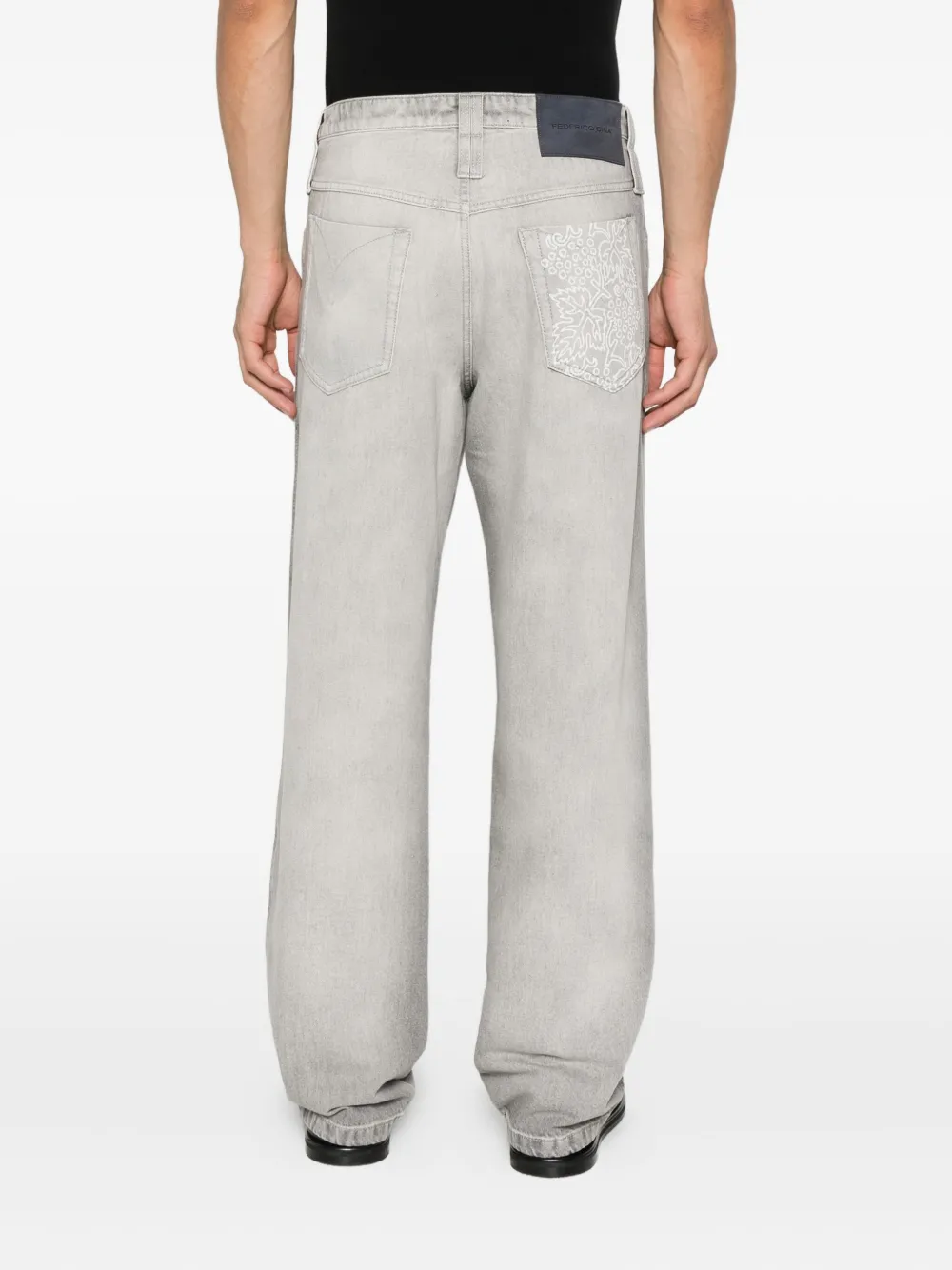 FEDERICO CINA Jeans met vervaagd effect Grijs