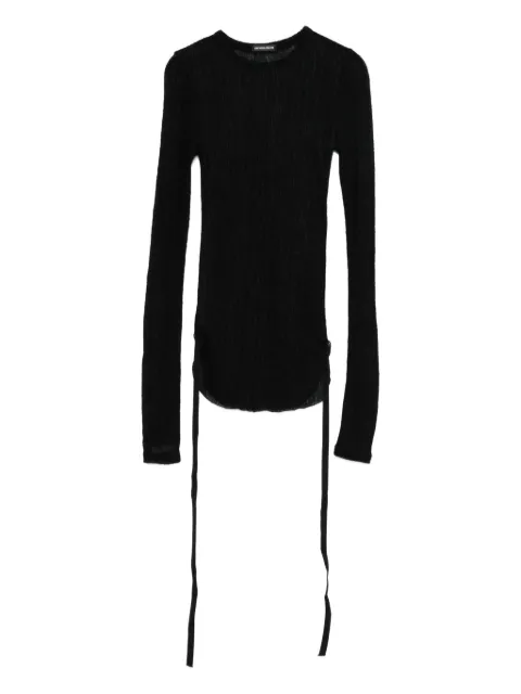 Ann Demeulemeester Oke tie-detail top