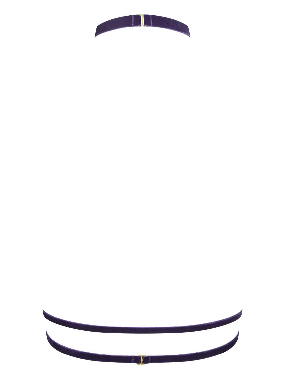 Maison Close Velvet Harness In Purple