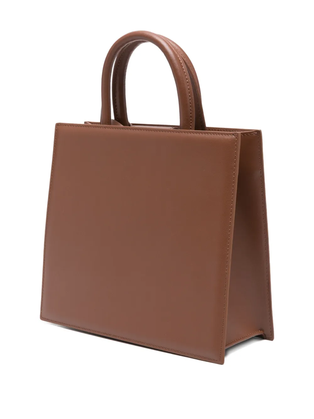 Mc2 Saint Barth Midi Shop Bag Tote Bag In Brown