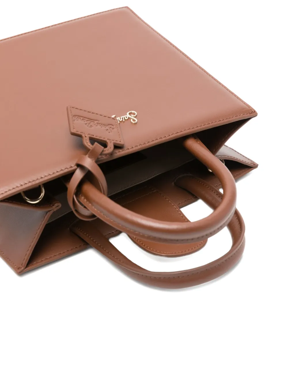Mc2 Saint Barth Midi Shop Bag Tote Bag In Brown