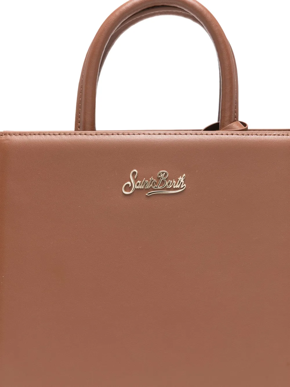 Mc2 Saint Barth Midi Shop Bag Tote Bag In Brown