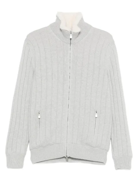 Fileria ribbed zip cardigan 