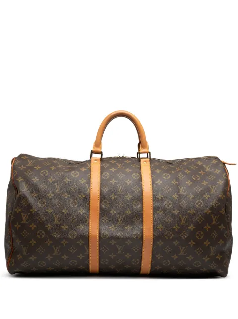 Louis Vuitton Pre-Owned bolsa de viaje Monogram Keepall 55 1987