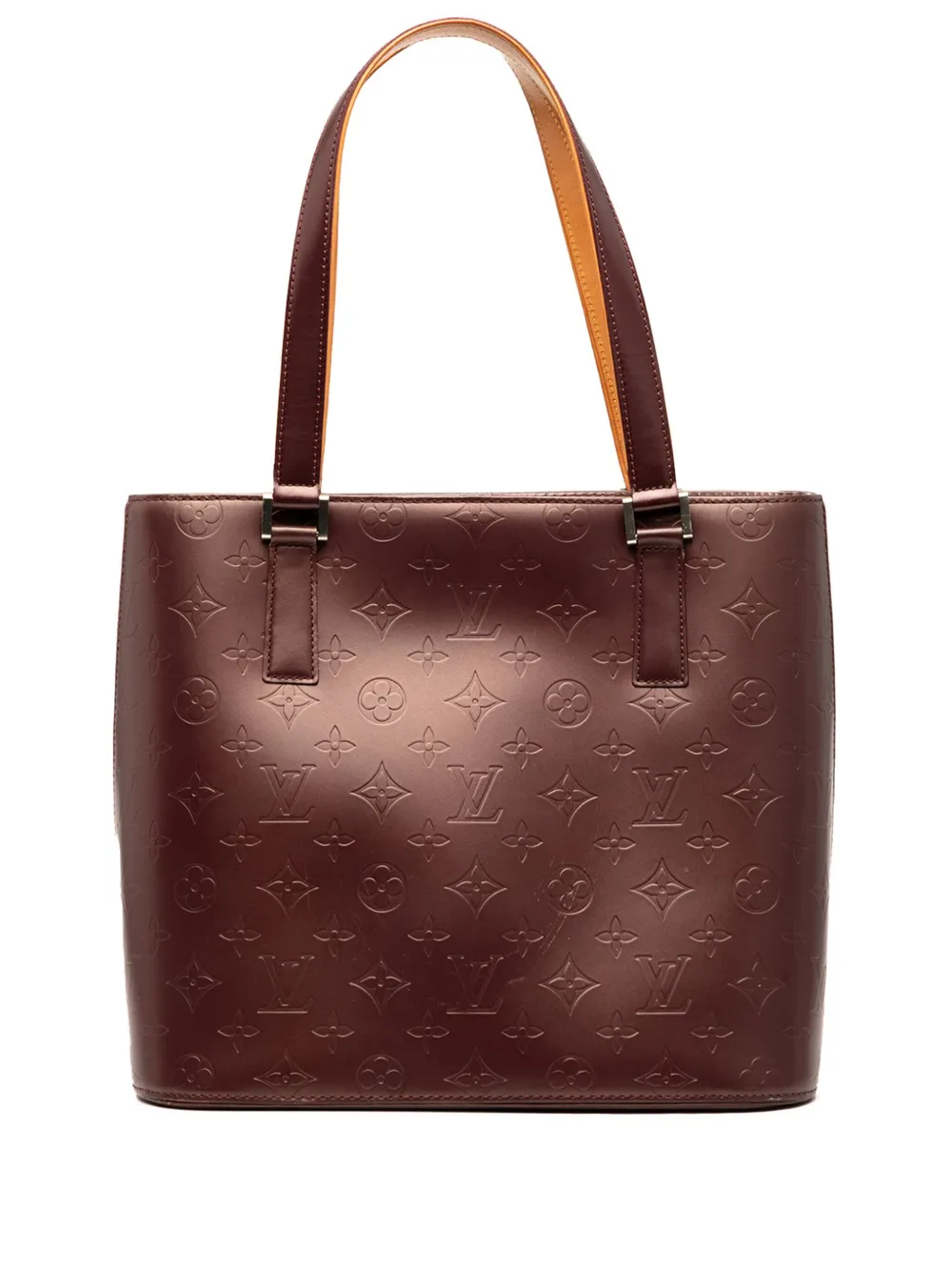 Louis Vuitton Pre-Owned 2002 モノグラム マット ストックトン トートバッグ - レッド Louis Vuitton Pre-Owned 2002 モノグラム マット ストックトン トートバッグ - レッド