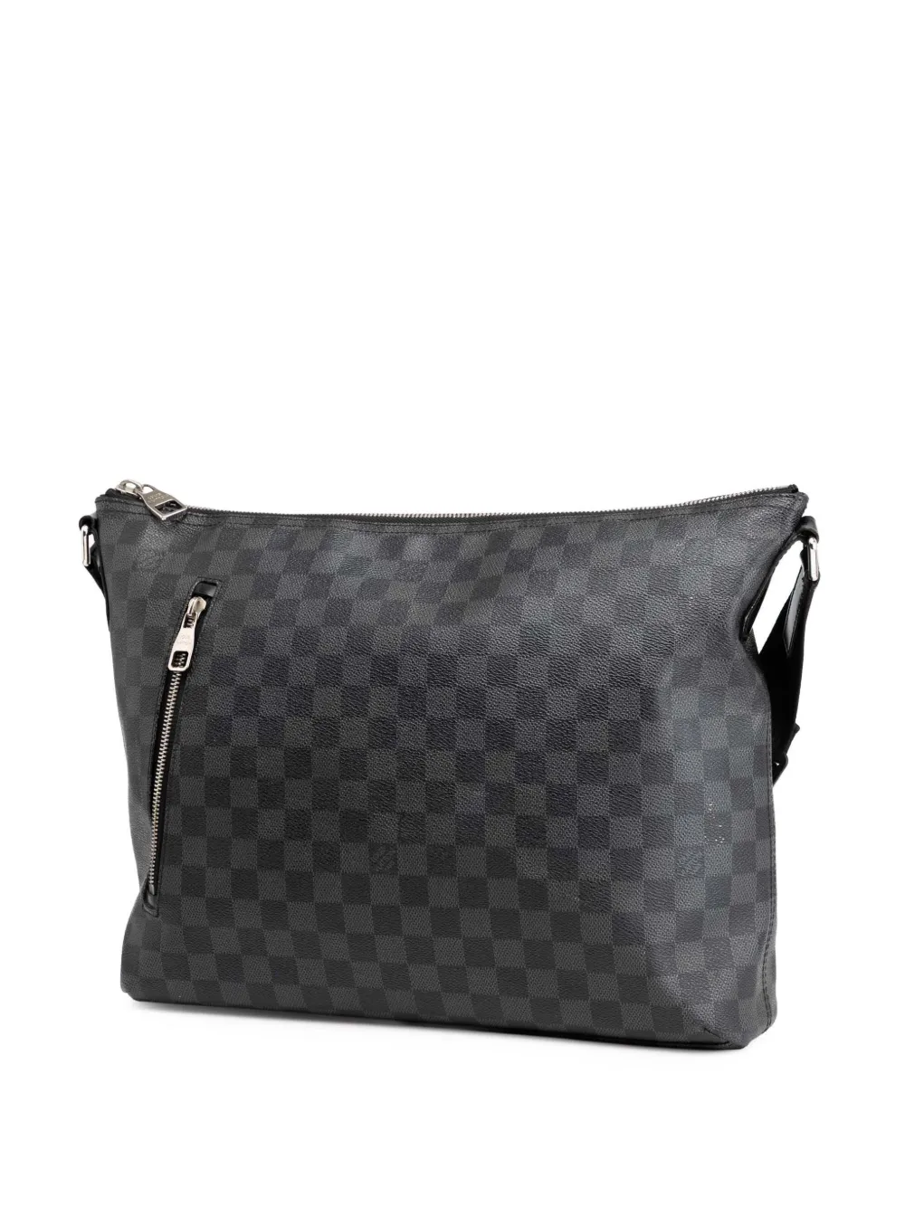 Pre-owned Louis Vuitton 2012 Damier Graphite Mick Mm Crossbody Bag In Black