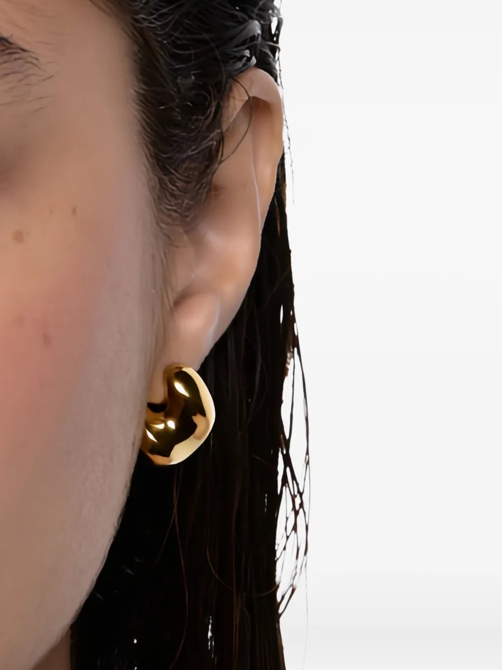 Maria Black Kleine Saddle oorbel - Goud