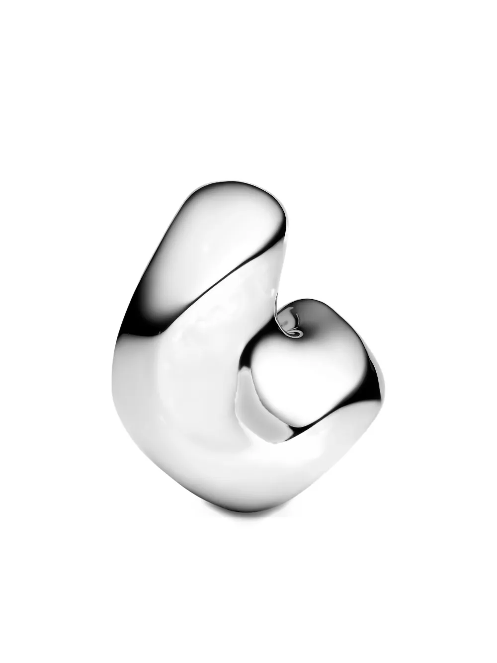 Maria Black medium Saddle earring - Silver