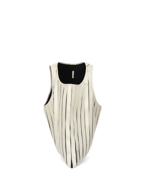 LGN  LOUIS GABRIEL NOUCHI  شنطة عملية جلد بأجزاء مخيوطة