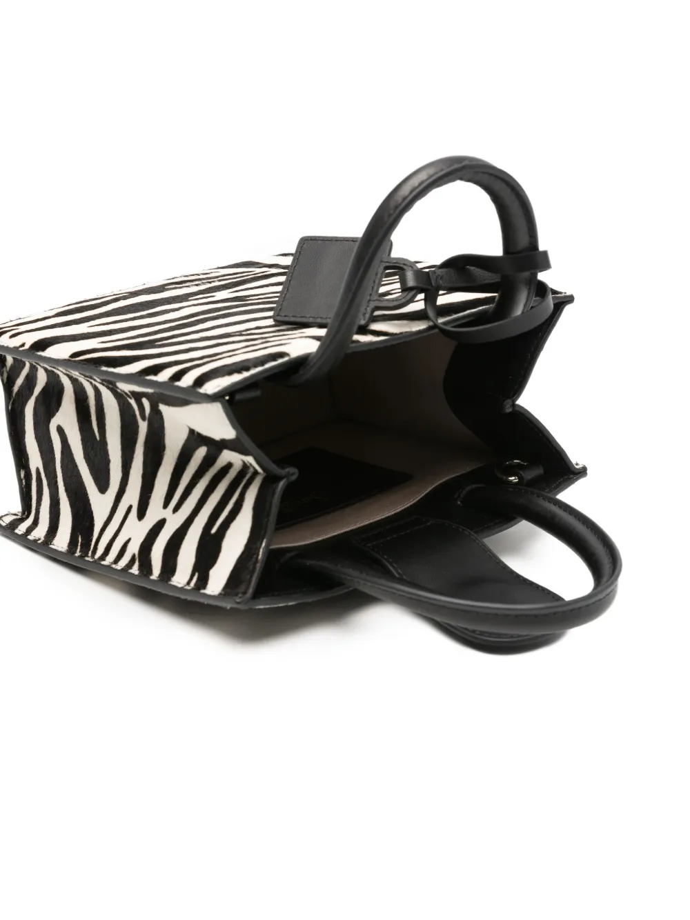 MC2 Saint Barth Kleine tas met zebraprint Zwart