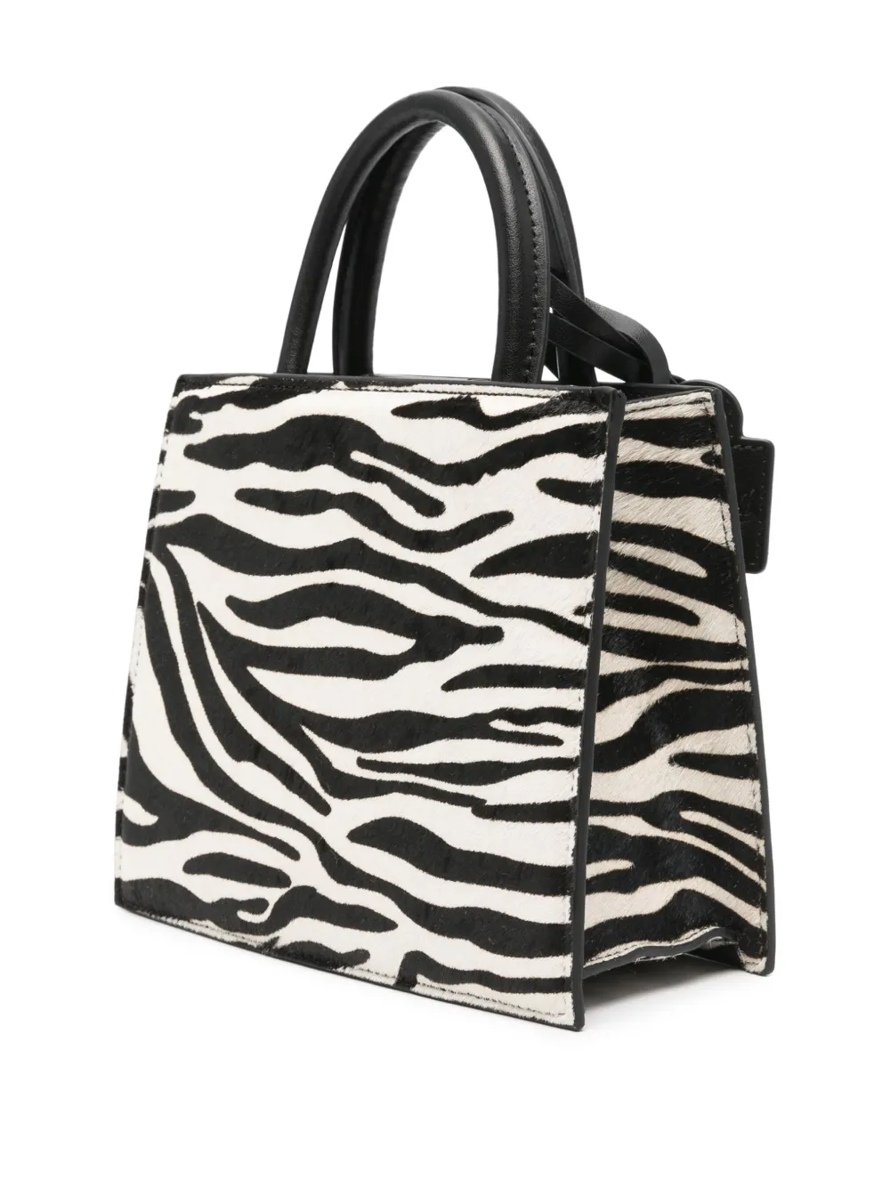 MC2 Saint Barth Kleine tas met zebraprint Zwart