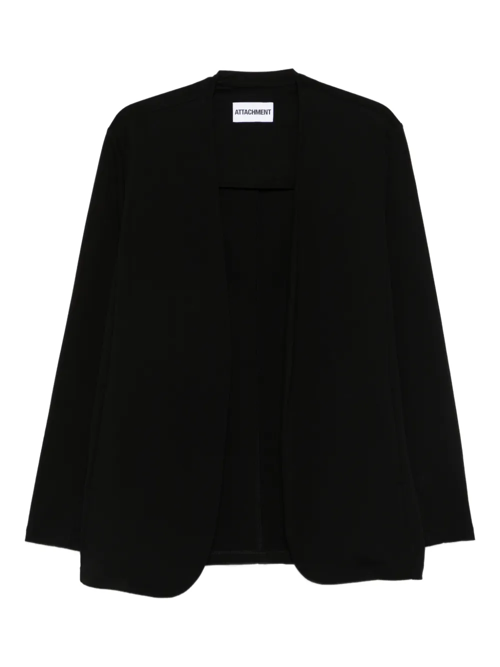 Attachment open front knitwear - Nero