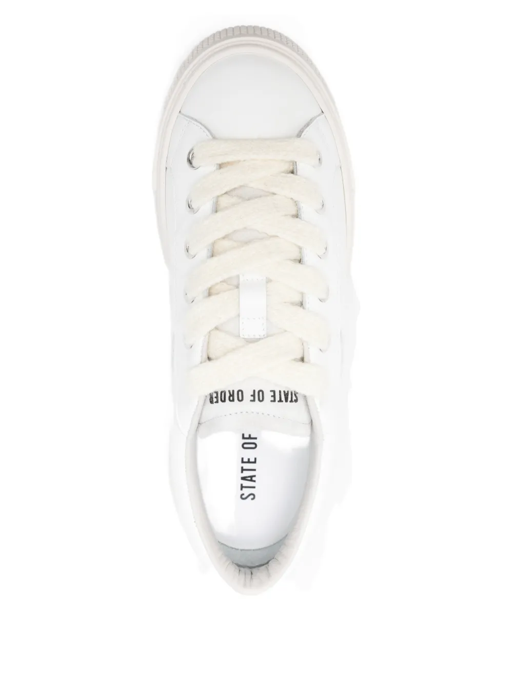 State Of Order Logo-detail Lace-up Trainers In White
