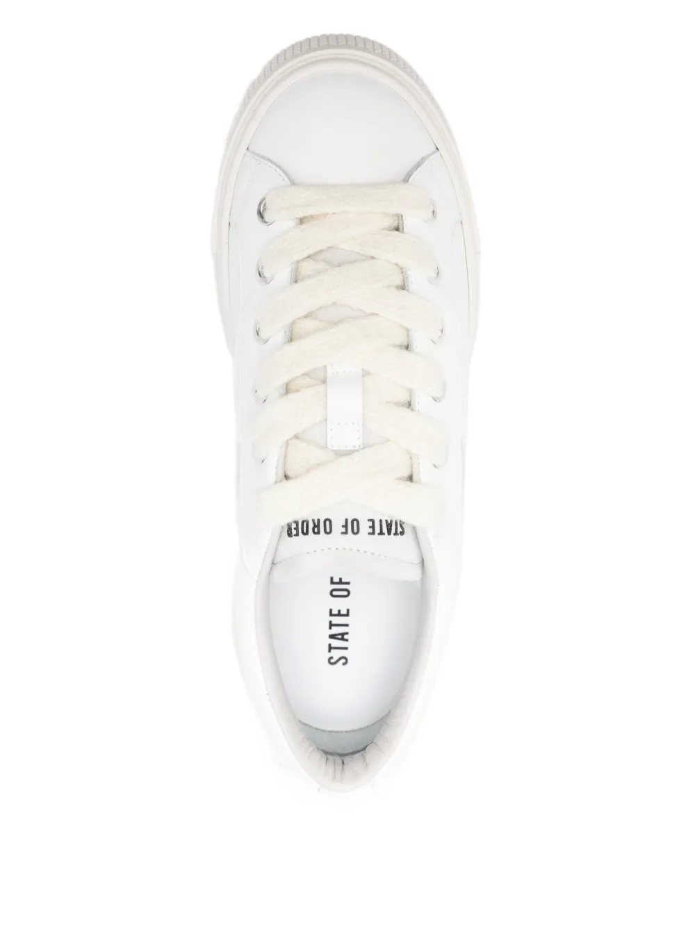 STATE OF ORDER Sneakers met logodetail Wit