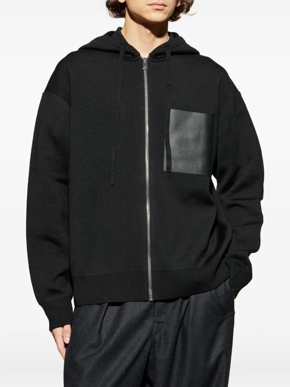 LOEWE Hoodie met rits Zwart