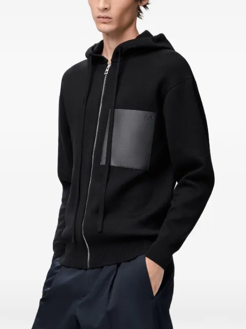 LOEWE zip-up wool hoodie
