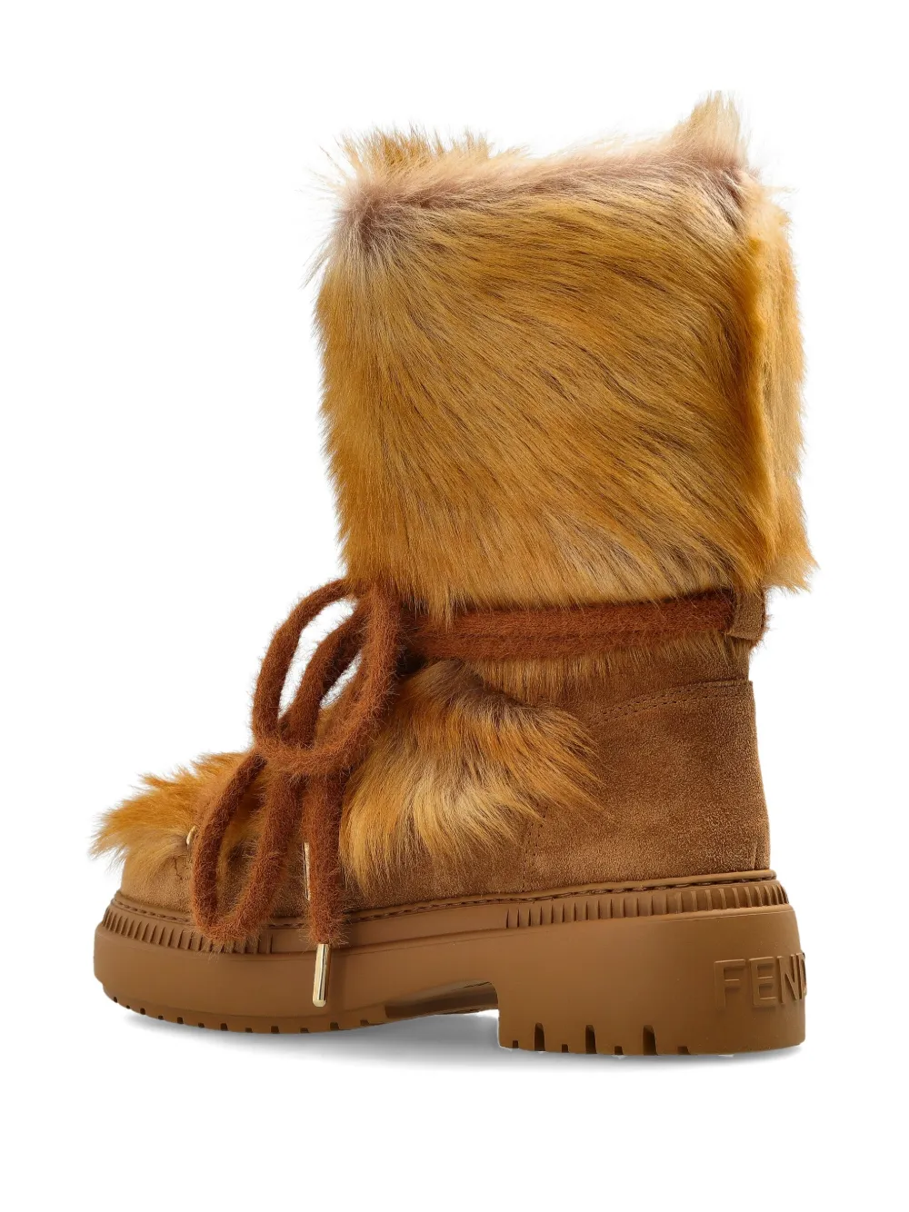 FENDI Leren sneakers Bruin