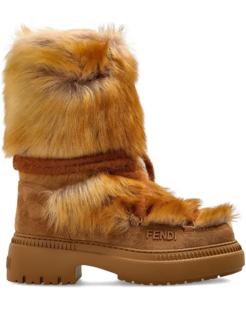 FENDI 레더 스니커즈