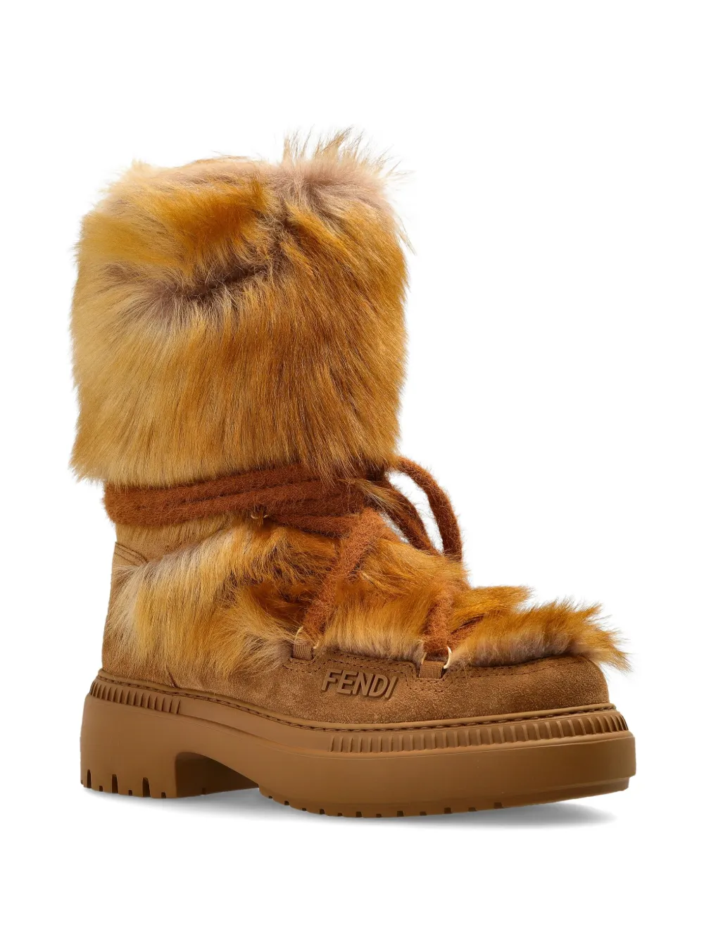 FENDI Leren sneakers Bruin