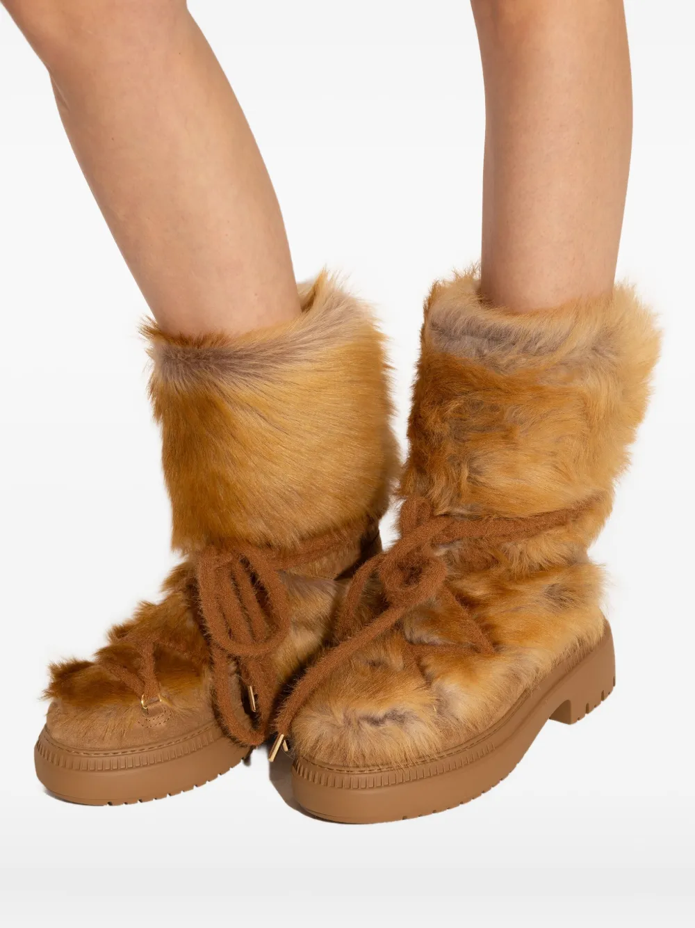 FENDI Leren sneakers Bruin