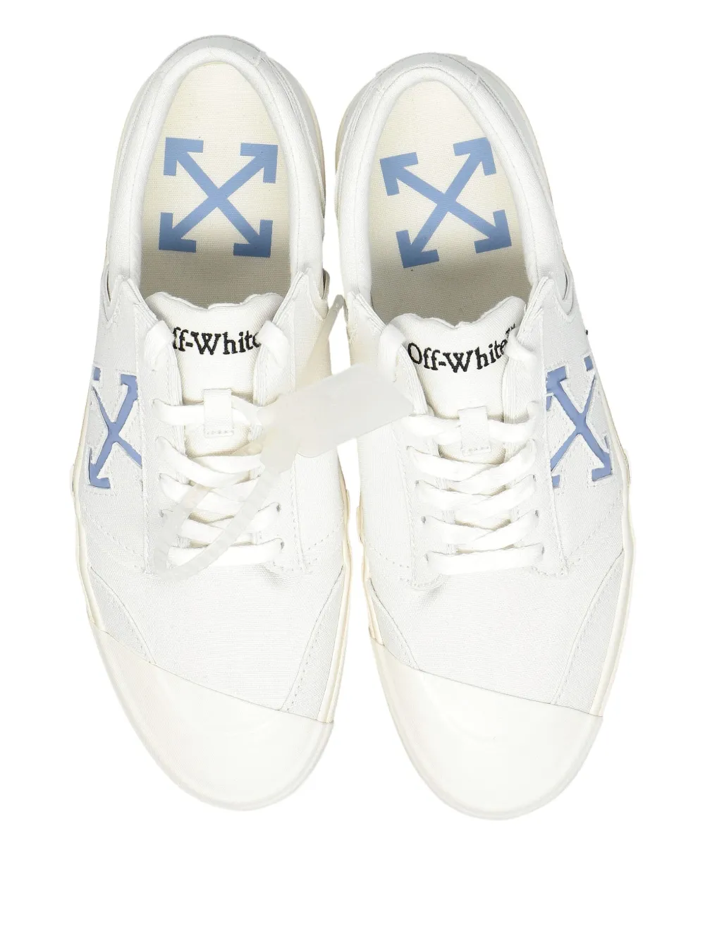 Off-White Arrow gestreepte sneakers Wit