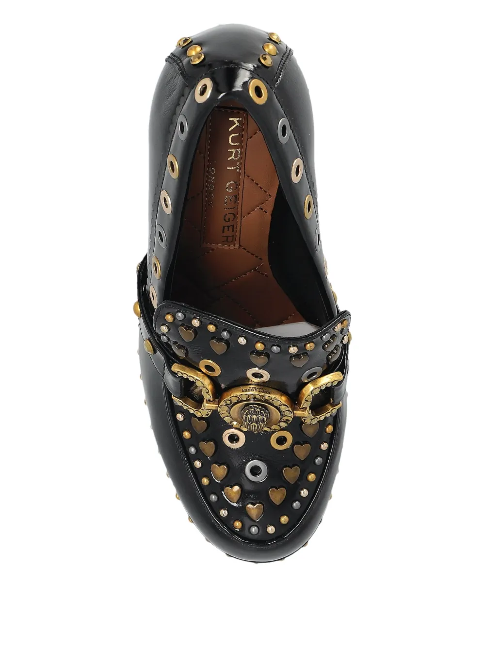 Kurt Geiger London Pumps met leren hak Zwart