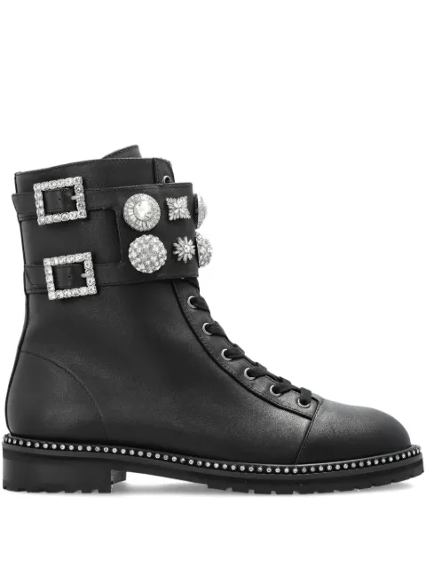 Kurt Geiger London Stoop buckle-embellished combat boots