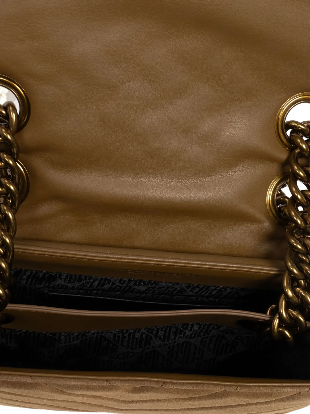 Kurt Geiger London Grote Kensington schoudertas Bruin