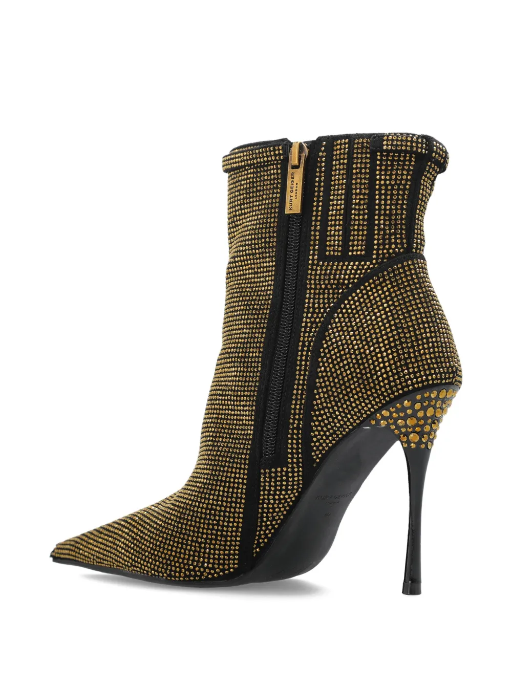 Kurt Geiger London Mayfair enkellaarzen met hak Geel