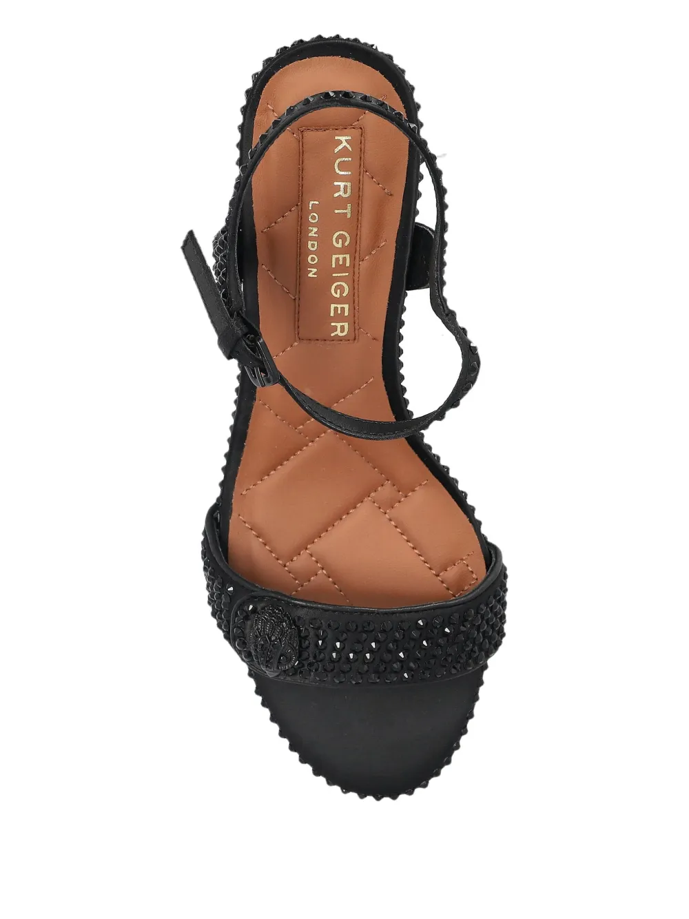 Kurt Geiger London 90 mm sandalen met studs en hak Zwart