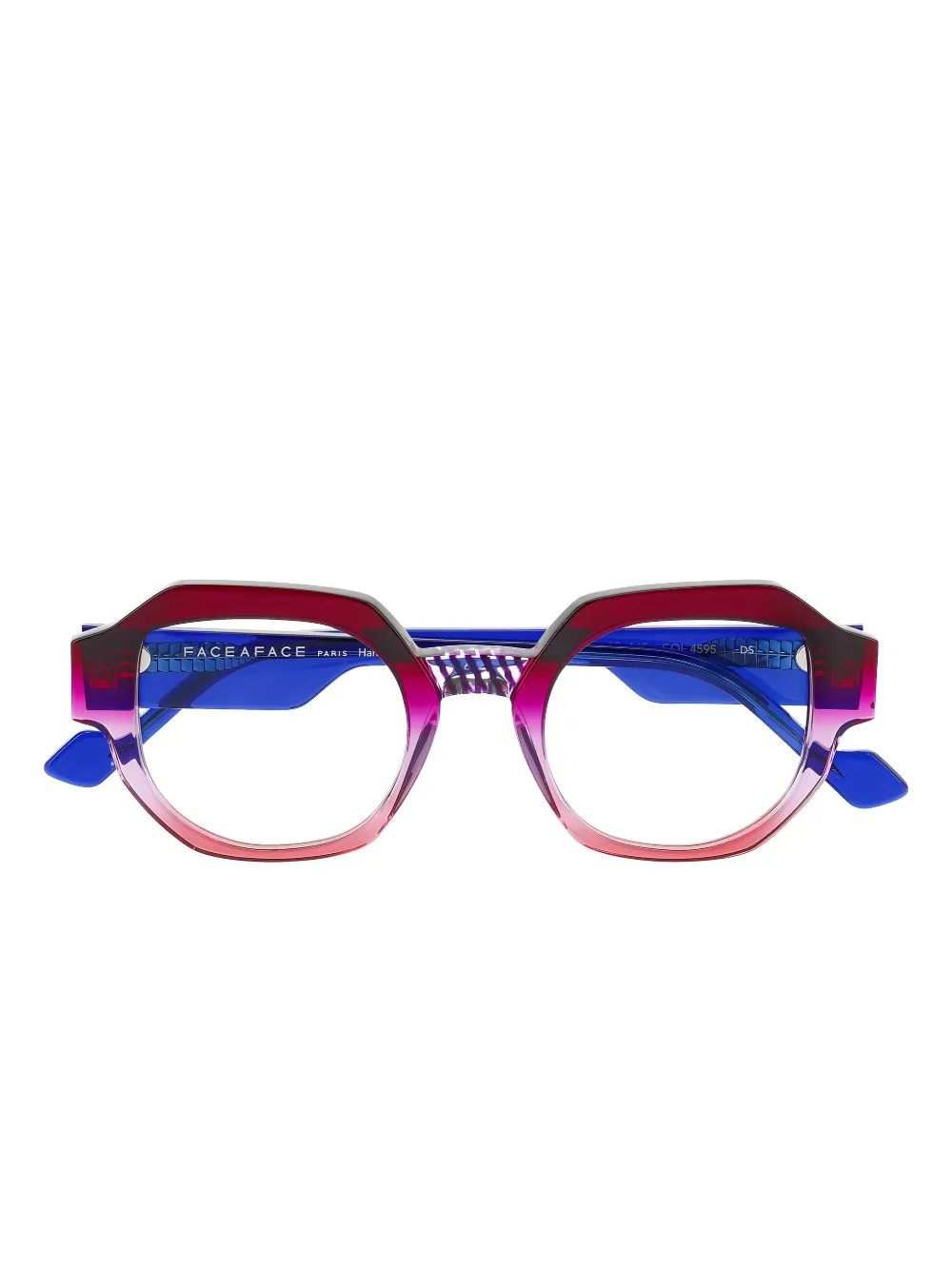 Face À Face Geometric-frame Glasses In Red