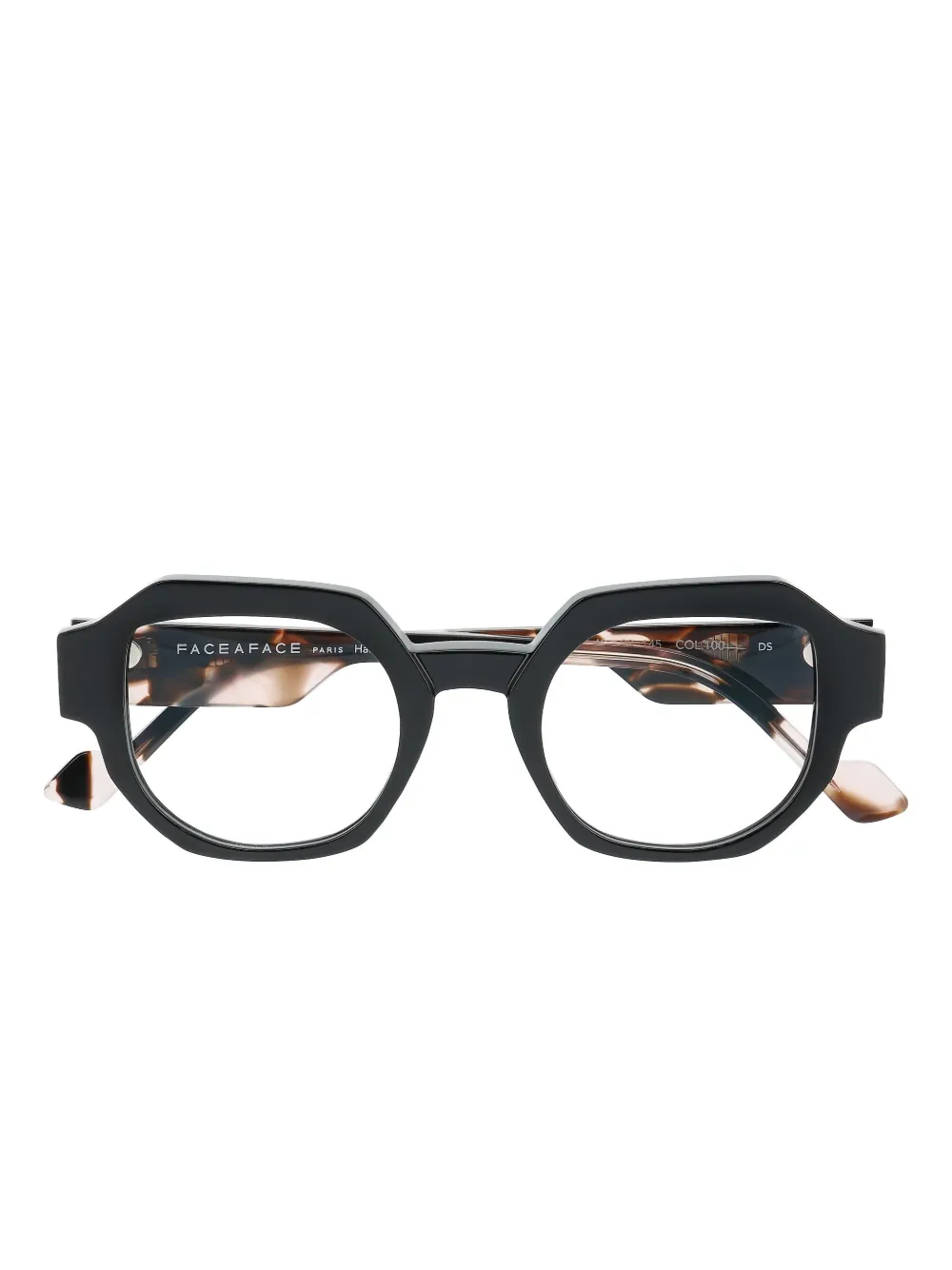 Face À Face Geometric-frame Glasses In Black