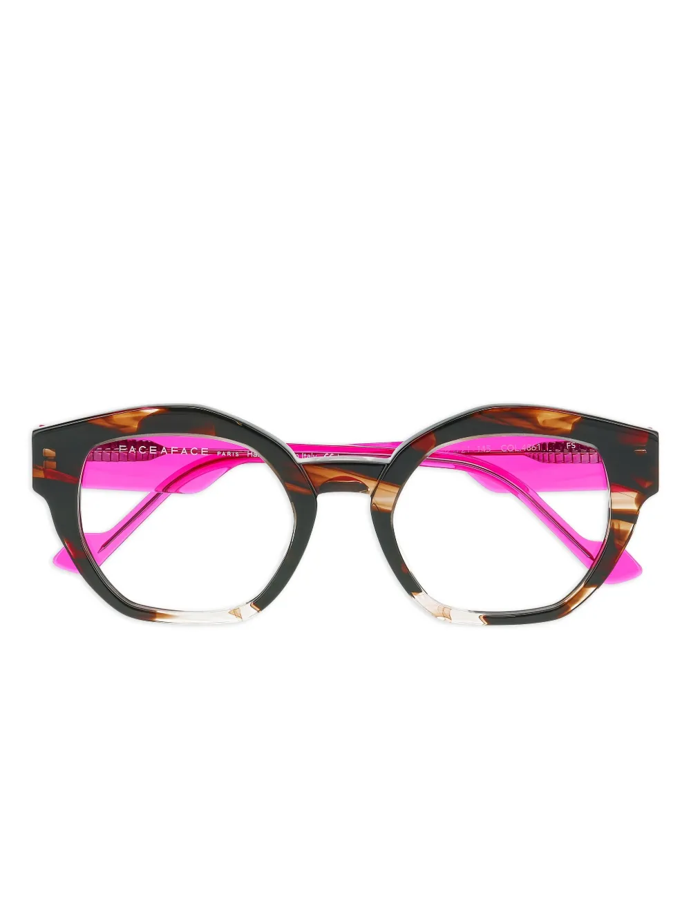 Face À Face round-frame glasses | Brown | Image 1
