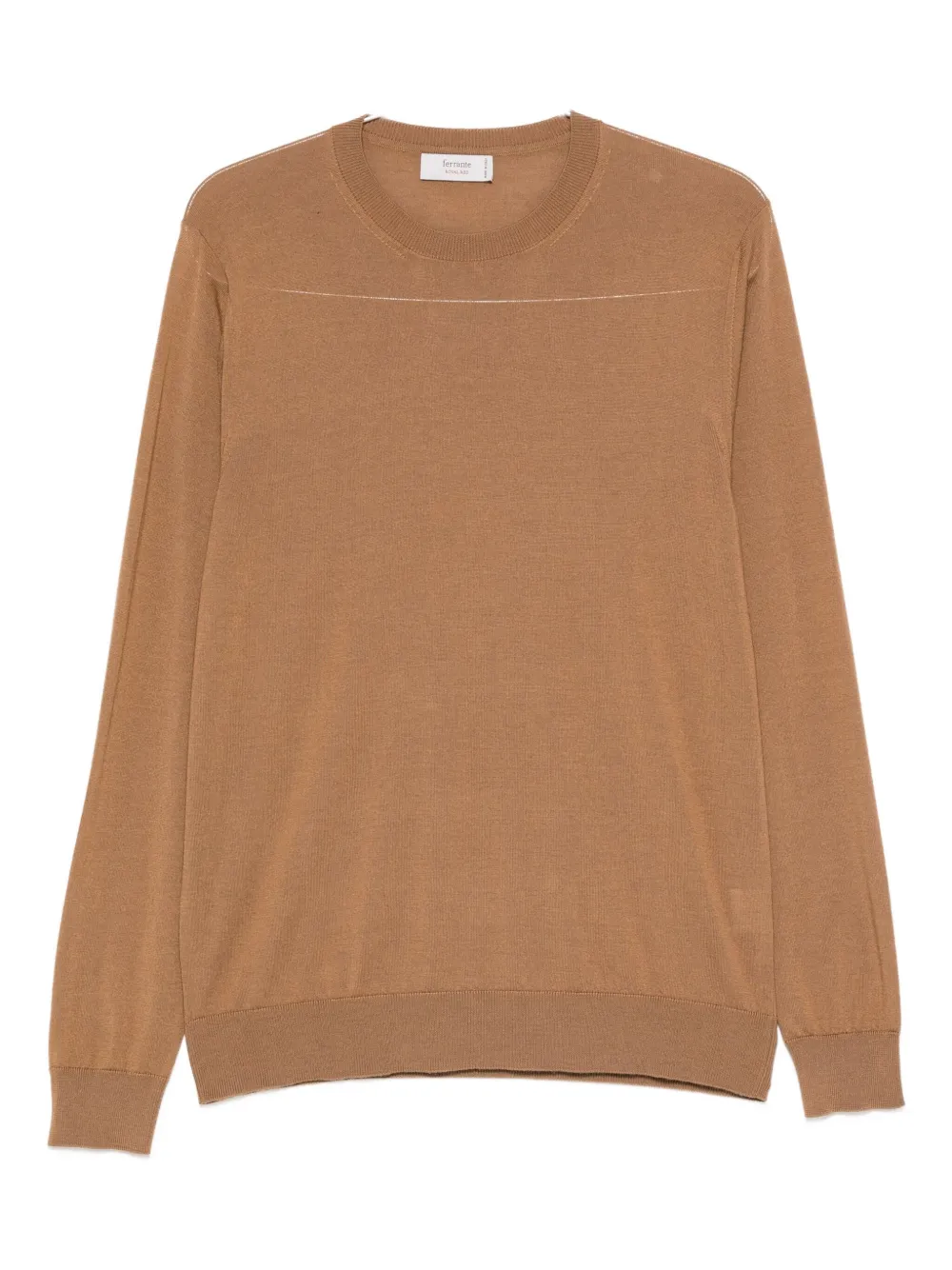 Ferrante suéter con cuello redondo | marrón | Image 1