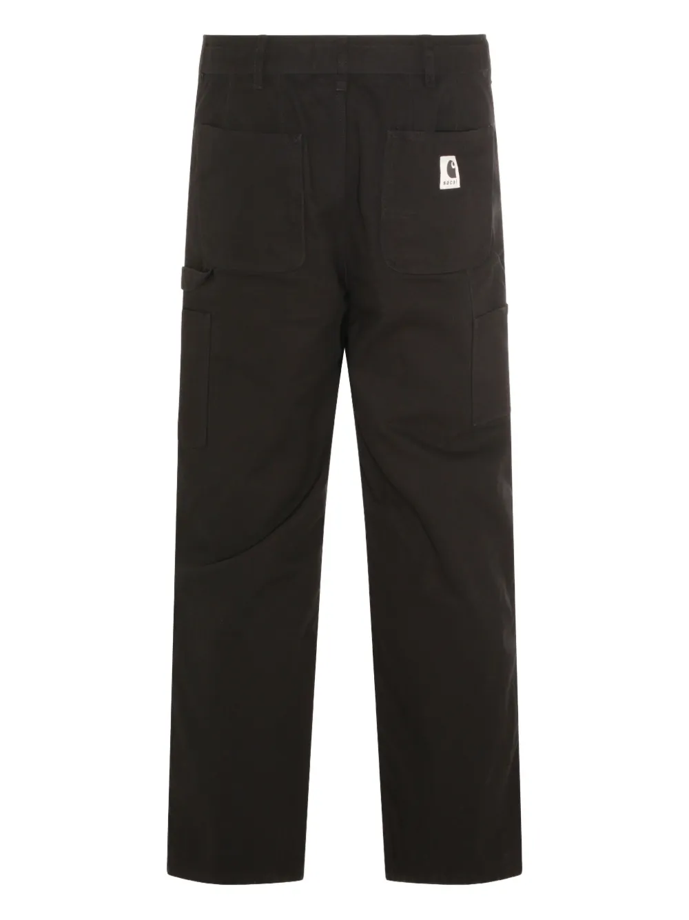 Sacai x Carhartt WIP broek met logopatch en ceintuur - Zwart