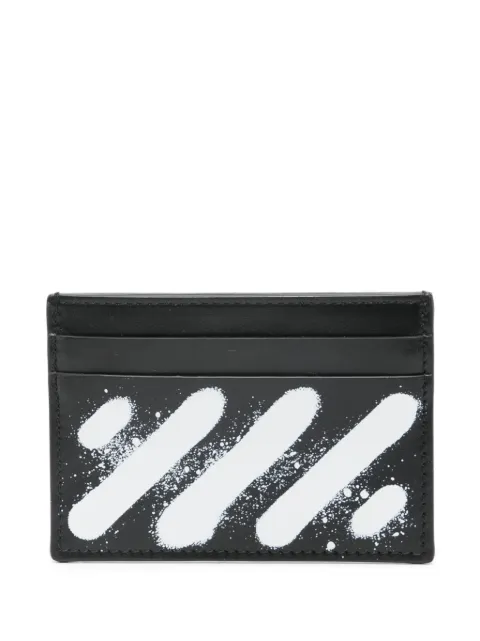 Off-White Diagonal spray stripe cardholder