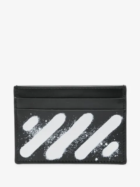 Off-White Diagonal spray stripe cardholder