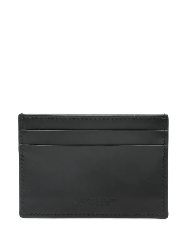Off-White Diagonal Spray Stripe Cardholder | Black | FARFETCH