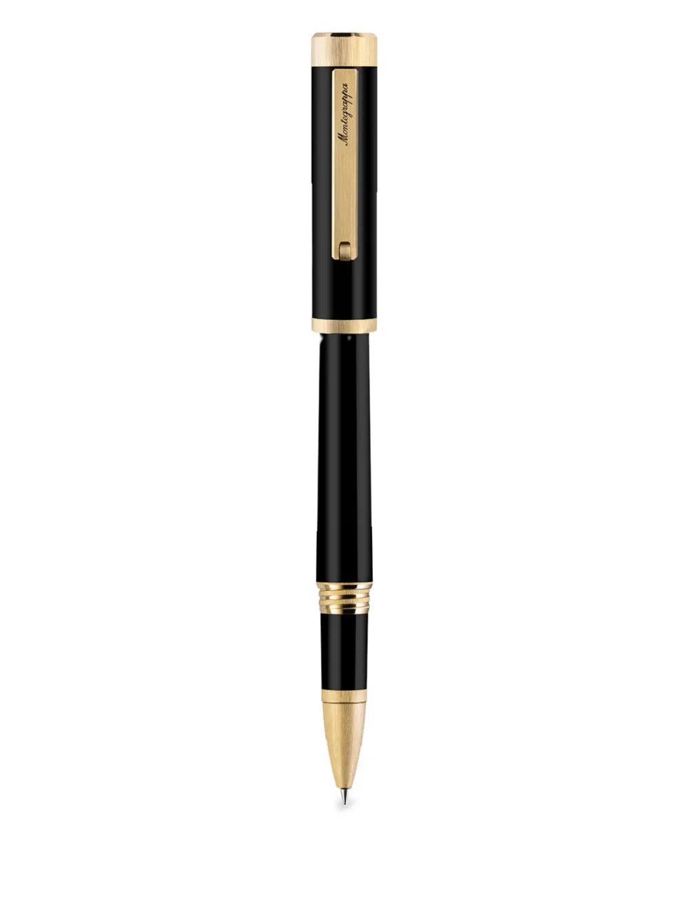 Montegrappa Zero logo-plaque rollerball pen | Black | Image 1