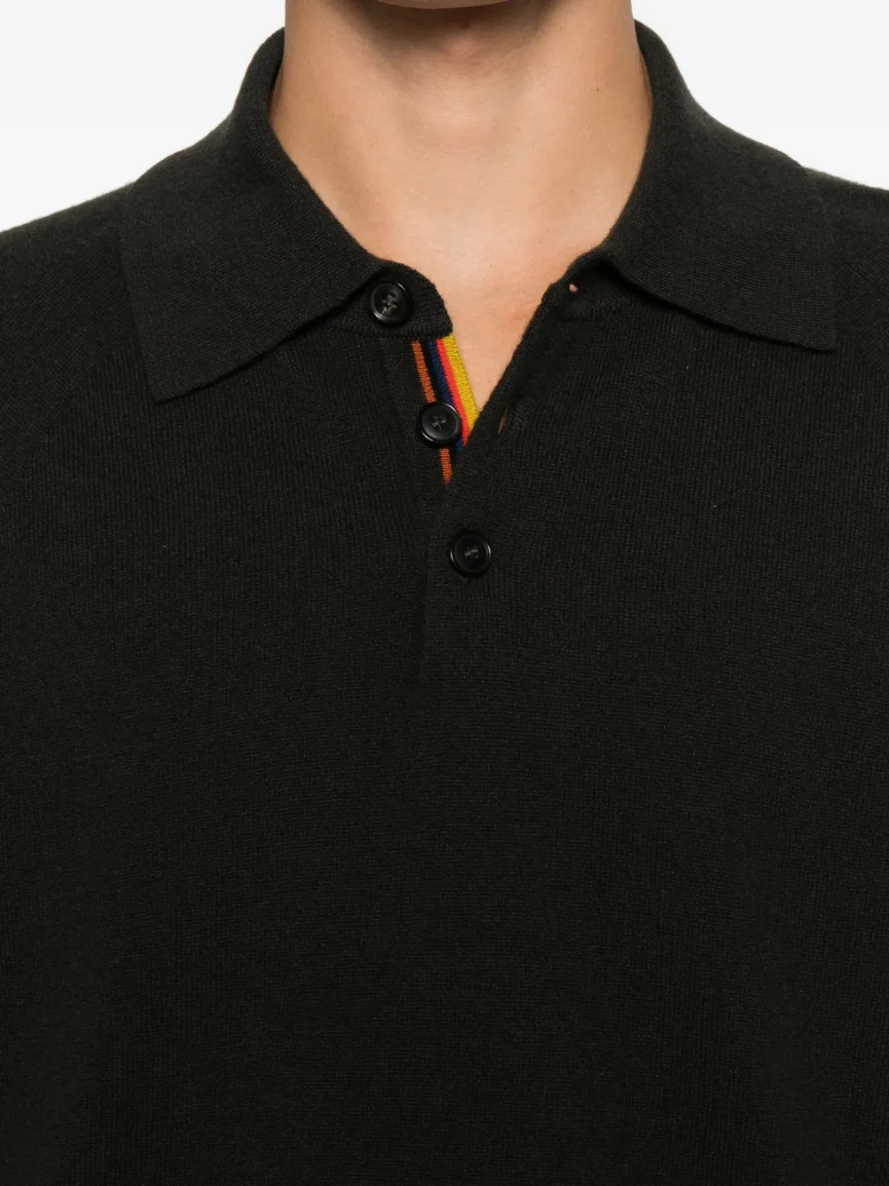 Paul Smith Poloshirt met knopen Zwart