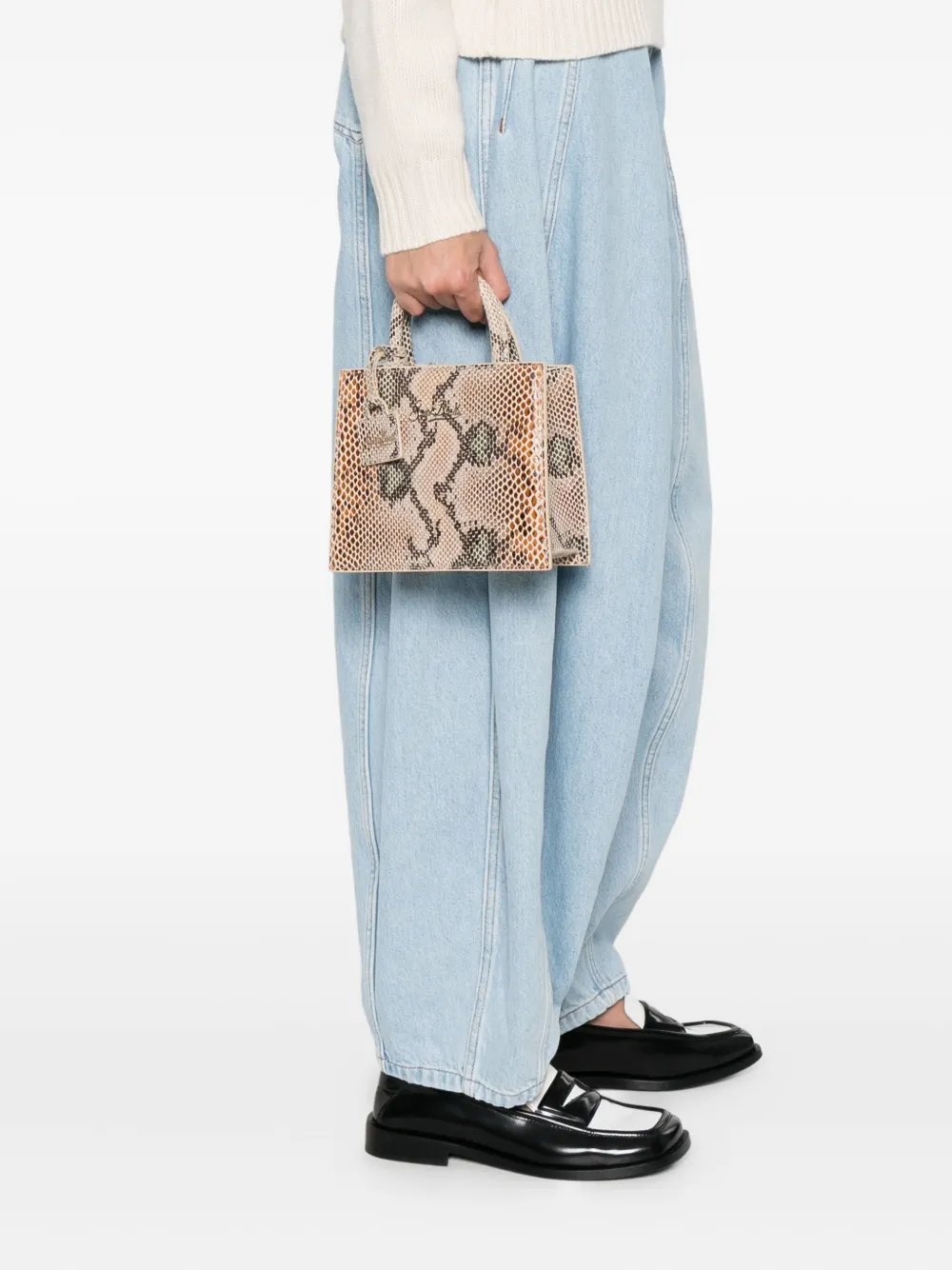 MC2 Saint Barth snake effect top handle tote bag | Image 2
