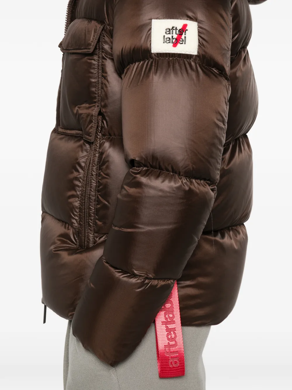 AFTER LABEL Katalla jack met borstzak en capuchon Bruin